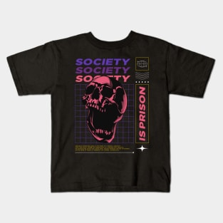 society is prison - street wear urban design Kids T-Shirt